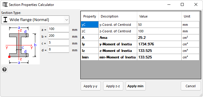 SectionCalculator